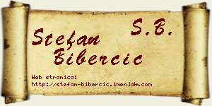 Stefan Biberčić vizit kartica